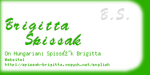 brigitta spissak business card